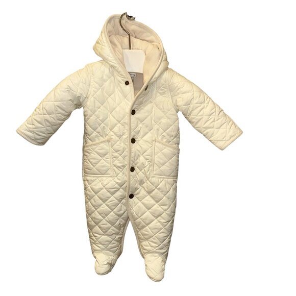 ralph lauren white quilted one piece jacket Winter Suit 6M - Picture 1 of 4